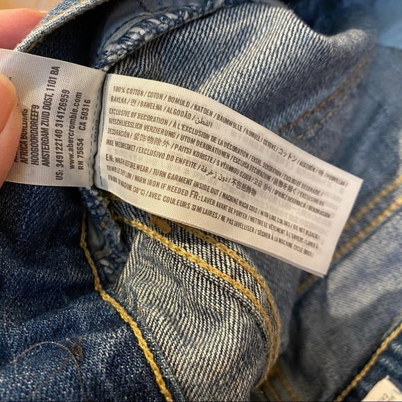 HOLLISTER Blue Jean Shorts Size 25 - Picture 7 of 7